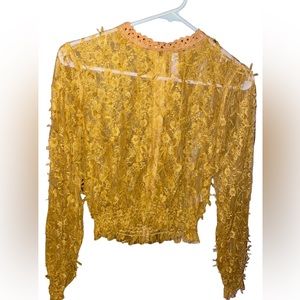 Lace crop top, size medium.